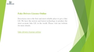 Fake Drivers License Online  Docx4you.com