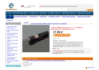 200mw laser vert puissante Focusable Avec Clé de Sécurité