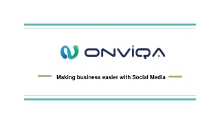 Making business easier with Social Media