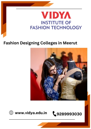 Fulfill your desire with this Fashion Designing Colleges in Meerut