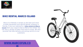 Bike Rental On Marco Island | Marco Fun