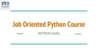 Python Training in Delhi