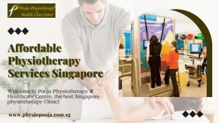 Affordable Physiotherapy Services Singapore