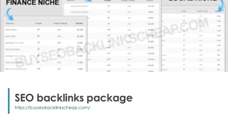 SEO backlinks package
