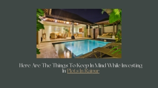 Here Are The Things To Keep In Mind While Investing In Plots In Raipur