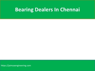 Bearing Dealers In Chennai