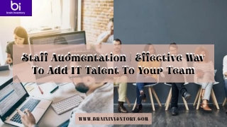 Why Brain Inventory For IT Staff Augmentation Services?