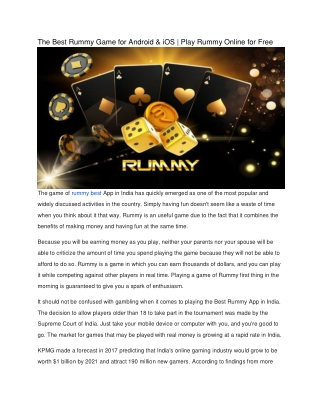 The Best Rummy Game for Android & iOS  Play Rummy Online for Free