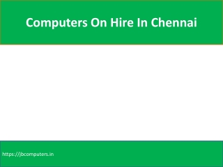 Laptops For Rent In Chennai