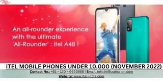 ITEL MOBILE PHONES UNDER 10,000 (NOVEMBER 2022)