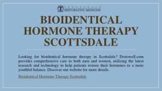 Bioidentical Hormone Therapy Scottsdale | Drstowell.com