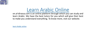 Learn Arabic Online en.al-dirassa.com