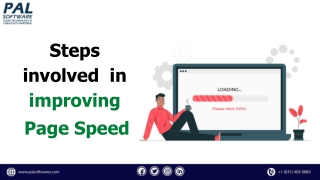 Steps involved in improving Page Speed