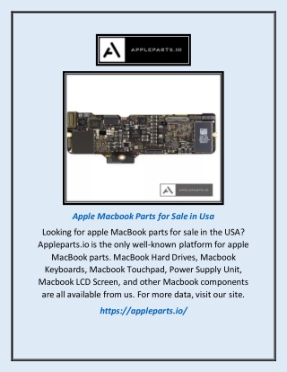 Apple Macbook Parts for Sale in Usa | Appleparts.io