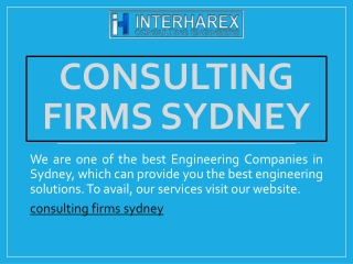 Consulting firms sydney | Interharex