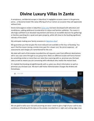 Divine Villas