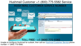 1(800) 775 5582 Hushmail Contact Support