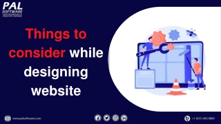 Things to consider while designing website