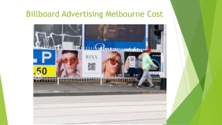 Billboard Advertising Melbourne Cost