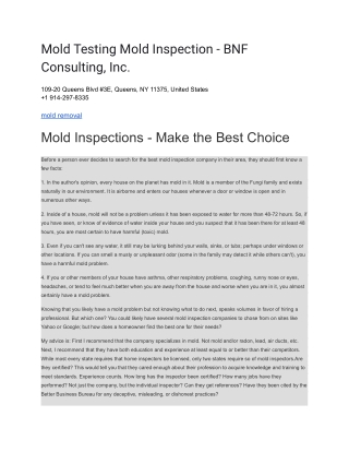 Mold Testing Mold Inspection - BNF Consulting, Inc (3)