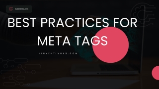 Best practices for Meta tags