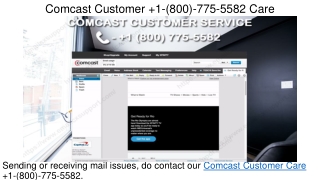 1(800) 775 5582 Comcast Support