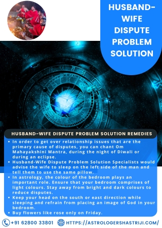 Husband-Wife Dispute Problem Solution | Call Today |  91 62800-33801