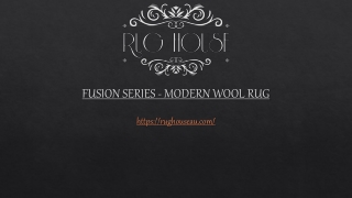 FUSION SERIES - MODERN WOOL RUG