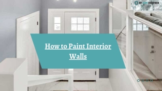 How to Paint Interior Walls | My Home Handyman