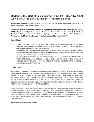 Rodenticides Market