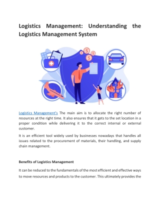 Logistics Management System.
