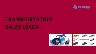 TRANSPORTATION SALES LEADS