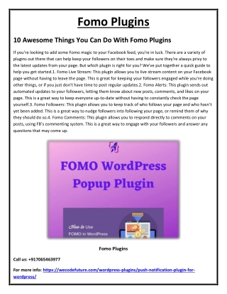 What Is Fomo Plugins, And How Does It Help You To Get More Followers On Instagra