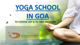 Yoga Teacher Training in Goa At Mahamukti Yoga School