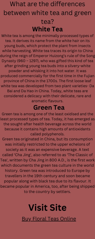 Buy Floral Teas Online
