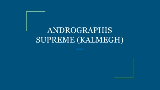 ANDROGRAPHIS SUPREME (KALMEGH)