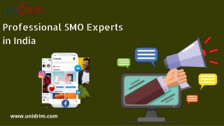 Professional SMO Experts in India  Unidrim.com