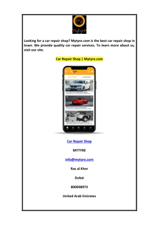 Car Repair Shop