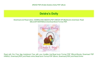[READ PDF] Kindle Deidra's Dolly PDF eBook