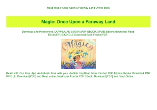 Read Magic Once Upon a Faraway Land Online Book