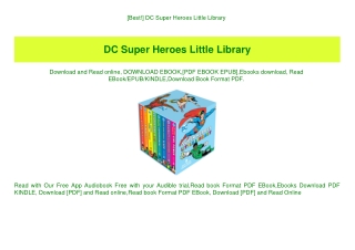 [Best!] DC Super Heroes Little Library (READ PDF EBOOK)