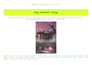DOWNLOAD Dog Breath Soup [R.A.R]