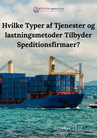 HvilkeTyper af Tjenester og lastningsmetoder Tilbyder Speditionsfirmaer?