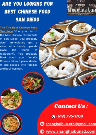 Are You Looking For Best Chinese Food San Diego