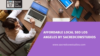 Affordable Local SEO Los Angeles by SacredCowStudios