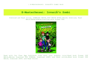 ^READ) E-MasterSensei InvasiÃƒÂ³n Zombi Book