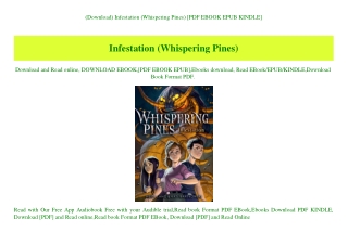 (Download) Infestation (Whispering Pines) [PDF EBOOK EPUB KINDLE]