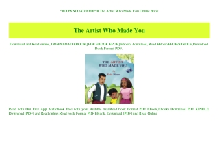 ^#DOWNLOAD@PDF^# The Artist Who Made You Online Book