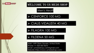 Buy Cialis Vidalista 40, 60 Mg tablet online in usa