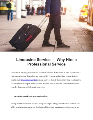 Limousine Service